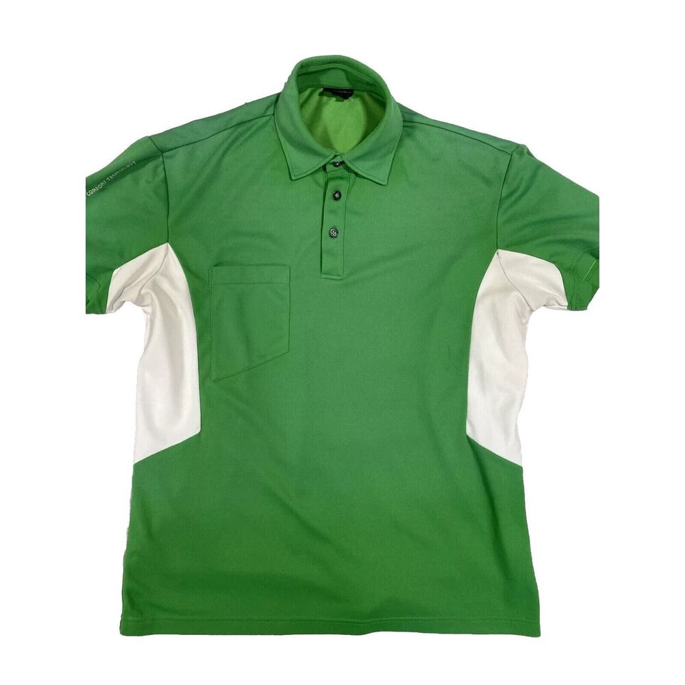 Galvin Green Polo Men Extra Large‎ Green Shirt Coolmax Swedish PGA Golf